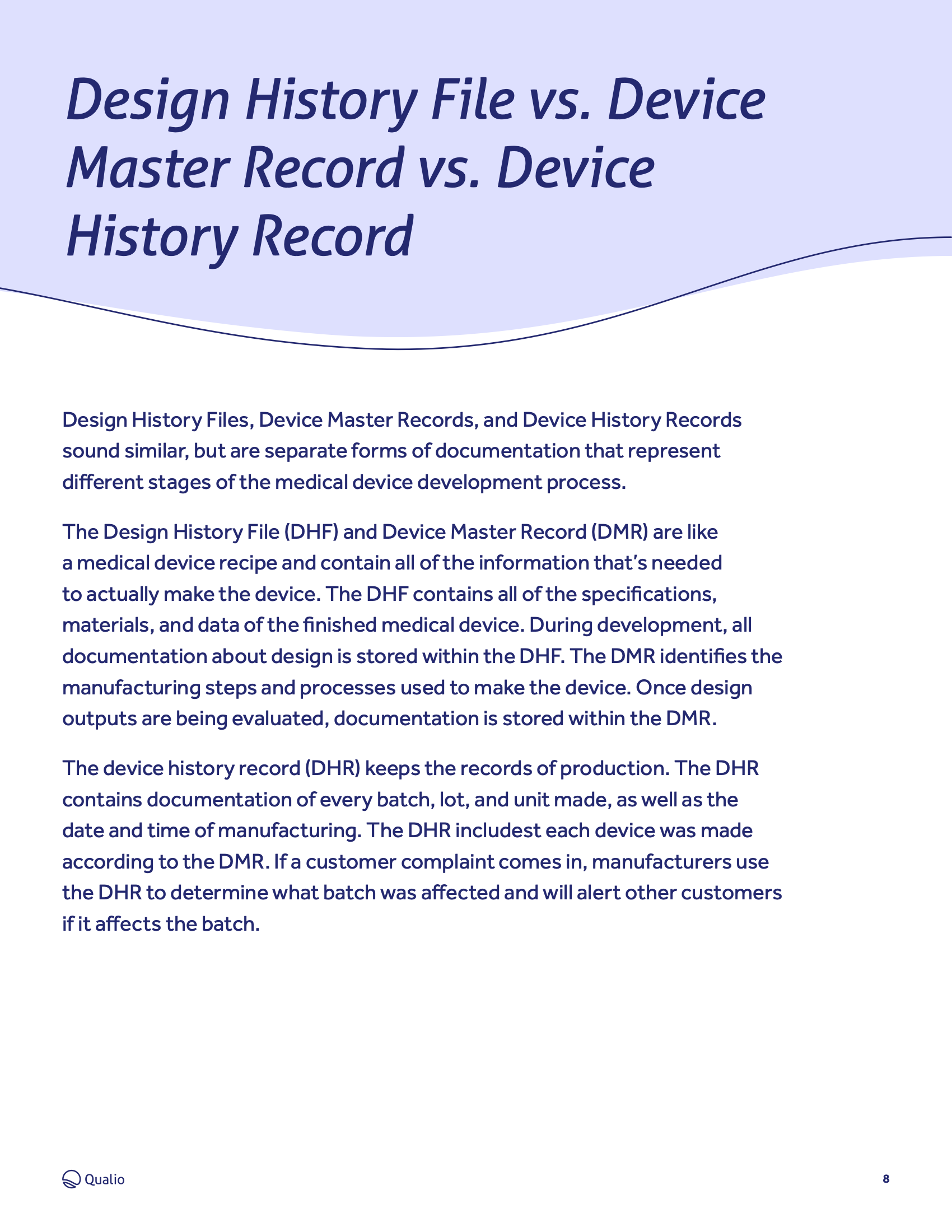 Assembling a Design History File (DHF) for your medical device